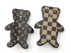 LOUIS VUITTON ルイヴィトン ブローチ ブロッシュエバングルヌリス M64939 ブラウン プラスチック ユニセックス 美品