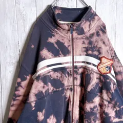 【海外モデル】TOMMY HILFIGER トミーヒルフィガー タイダイ ブリーチ ハーフジップ スウェット 刺繍 グレー #41