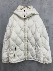 Calvin Klein Jeans カルバンクラインジーンズ 2WAYフード ダイヤキルト ダウン ジャケット sizeM/白 ◆■◎レディース