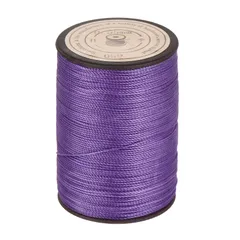 uxcell 0.55mm ワックス コード 131ヤード 紫 茶 ワックス 加工 ポリエステル コード ウエスト ビーズ 紐 糸 ビーディング ワックス ロープ ブレスレット ネックレス 作成 DIY ブレスレット マクラメ 用品