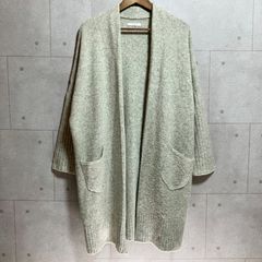 YARRA ヤラ ニット カーディガン ウール ロング トップス 長袖 グレー FREE レディース SG403-4