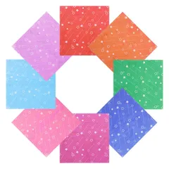 uxcell 900枚 折り紙 カラフル 片面おりがみ 17cm角 きらきら紙 ペーパーアート DIY 装飾 クラフト 千羽鶴 手作り 紙吹雪 記念日 誕生日 贈り物
