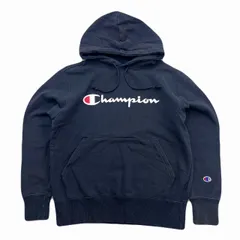 チャンピオン パーカー メンズ Mサイズ ブラック スウェット トレーナー 胸ロゴ シンプル 定番