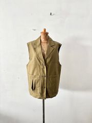 【美品】Odub ミリタリー ジレ SHIPS別注 サイズF オリーブ