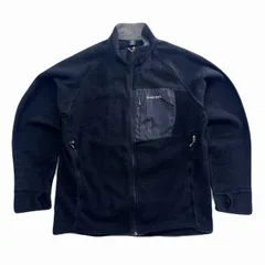 モンベル フリースジャケット メンズ XL ブラック ジップアップ クリマプラス100  黒 ビッグサイズ