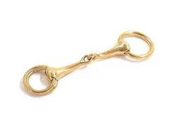 HERMES エルメス スカーフリング モールドゥ ゴールド メタル レディース ホースビット 美品