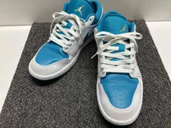 NIKE AIR JORDAN 1 LOW ナイキ エア ジョーダン ローカットエア ジョーダン 1 / 27.5cmホワイト・ブルー