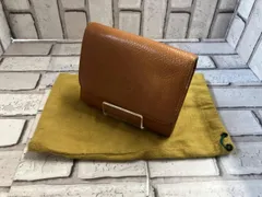 IL BISONTEイルビゾンテ 二つ折り財布 レザー オレンジ系 