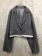 AIC. エーアイシー 245945 ショート丈 ジャケット sizeF/グレー ■■ レディース