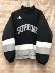 【中古】 Supreme シュプリーム Puffy Hockey Pullover ダウンジャケット ブラック×ホワイト L 111447487