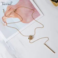 ネックレス ペンダント レディース ロングネックレス バー スリーリング シンプル 大人可愛い バレンタイン プレゼント ギフト 入学式 卒業式 新生活 普段使い お出かけ パーティー 軽量 付け心地 おしゃれ アクセント 贈り物