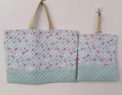 入園・入学２点セット　大きめレッスンバック　上履き入れ