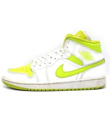 ナイキ NIKE 【 AIR JORDAN 1 MID White Lime BQ6472 131 】 エア ジョーダン 1 ミッド ホワイト ライム スニーカー 47435