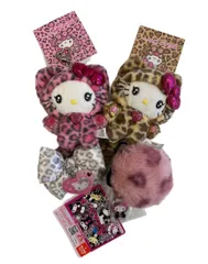 サンリオ SANRIO ギャルネコキティ ギャル猫キティ セット タグ付き おまけ付き ヒョウ柄 レオパード 豹柄 ピンク   帽子 レディース帽子 その他 ピンク 101G-278