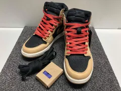 NIKEナイキ AIR JORDAN エアジョーダン 1 レトロスニーカー / 27.5cm ブラック・ベージュ 55508-202