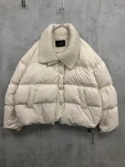 UNE MANSION ユヌマンション 2303-33-0009 韓国 ビンテージリブニットカラー中綿ペンディンジャンバー ジャケット sizeF/白 ◆■ レディース