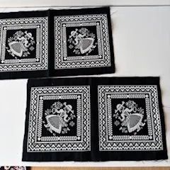 中国刺繍リボンMシノワズリ睡蓮インド刺繍リボン李朝漢服陳情令薬屋の
