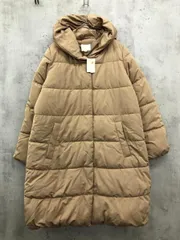 展示品■earth music&ecology アースミュージック＆エコロジー 18184120010 ファイバーダウン ブルゾン ジャケット sizeM/ベージュ ◆■ レディース