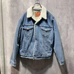 LEVI'S Gジャン デニムジャケット STANDARD ボアデニムジャケット ブルー サイズM リーバイス 