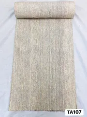 【反物】紬　反物　正絹　マルチカラー　白　着物　和装　TA107