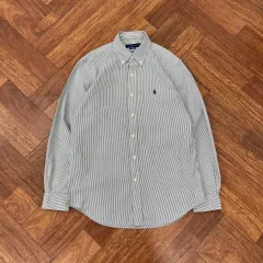 M(100) ポロ ラルフローレン クラシックフィット ストライプ シャツ