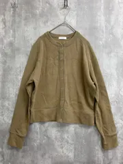 BEAUTY & YOUTH ビューティ&ユース 1627-299-0360 日本製 ダブルフェイスリングボタン カーディガン 茶系 ■■ レディース