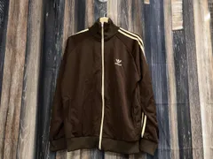 90's ヴィンテージ adidas アディダス ジャージ ジップアップジャケット ブラウン L 