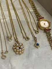 【アクセサリー】4点まとめ売り 時計1点 ネックレス3点 アクセサリー 4点セット アクセ レディース ファッション 小物