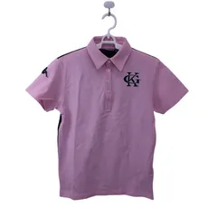 Kappa(カッパ) ポロシャツ ピンク黒 レディース M ゴルフウェア 2601-0152 中古