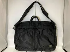 PORTER ポーター 吉田カバン TANKER タンカー 2WAY BRIEFCASE ショルダーバッグ ブリーフケース ブラック 日本製 金具塗装剥げ有