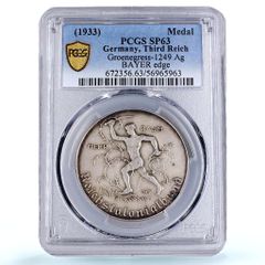 ドイツ第三帝国 帝国学派歴史 SP 63 PCGS 銀メダル 1933 - メルカリ