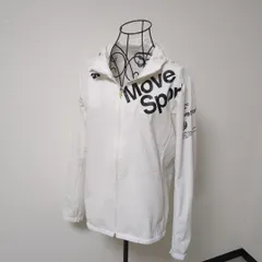 DESCENTE フルジップパーカー M 白のサムネイル