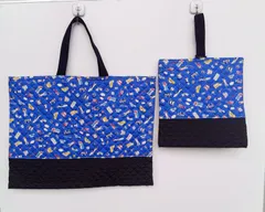 入園・入学２点セット　大きめレッスンバック　上履き入れ