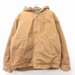XL/古着 レッドヘッド 長袖 ジャケット パーカー メンズ 00年代 00s ダック地 大きいサイズ コットン 茶 内側ボア【spe】 25dec12