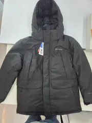 コロンビア ブラック ダウン アウター フード 取り外し可能