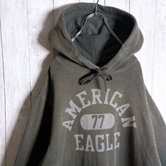 AMERICAN EAGLE カーキ フード付きパーカー M - メルカリ