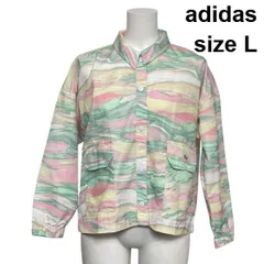 ◇ アディダス adidas R.Y.V. ウインドブレーカー ナイロンジャケット ブルゾン 長袖 マルチカラー L 11号 レディース S6A471