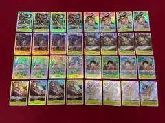 ワンピースカードゲーム まとめ 32枚セット サンジ OP04-104 ルフィ OP07-109 他　 ONE PIECE CARD 710