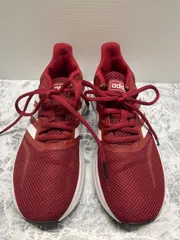 送料無料！！adidas アディダス　レディーススニーカー　ランニングシューズ　軽量　メッシュ赤　22.5cm  #80202MO271