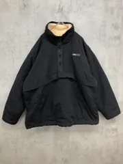 美品 CLASSICAL ELF クラシカルエルフ jv1070054 JAVA別注 ハーフジップ リバーシブルナイロンボア ブルゾン ジャケット sizeM/黒 ◆■ レディース