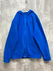 adidas アディダス Ｆ41680 フリース ジップアップ パーカー sizeＭ/ブルー ■■ メンズ