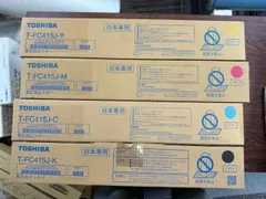東芝トナー4本セット　T-FC415　（ブラック・シアン・マゼンタ・イエロー）新旧外装箱混在のサムネイル