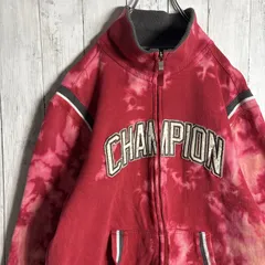 【海外モデル】00s 古着 チャンピオン Champion タイタイ ブリーチ加工 フルジップ スウェット トレーナー #0890