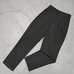 ZARA タックテーパードパンツ 黒 M