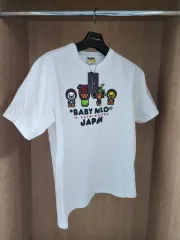 A BATHING APE ベイビー マイロ ジャパン 白 半袖Tシャツ XL