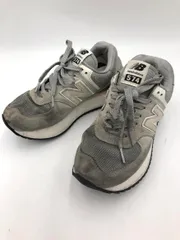 New Balance ニューバランス WL574ZBA 厚底 ローカット スニーカー size24.5cm/グレー ■■ レディース