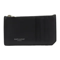 サンローランパリ SAINT LAURENT カードケース コインケース フラグメントケース レザー ブラック 458589 中古 新入荷 OBB0662