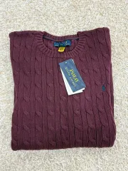 百貨店購入 POLO RALPH LAUREN(ポロラルフローレン) ケーブルニット コットンセーター ポロニット