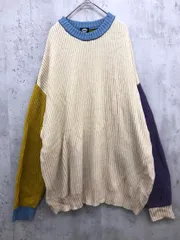 FREAK'S STORE フリークスストア 配色 クルーネック ニット セーター sizeM/マルチカラー ◇■ メンズ