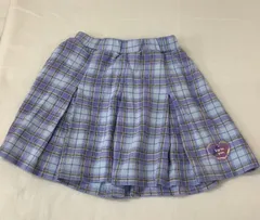 【140㎝】水色チェックスカート